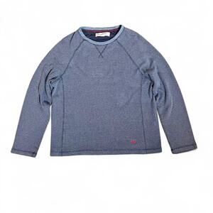 Tommy Bahama Men’s Gray Long Sleeve Crew Neck Sweater Red Logo size Small